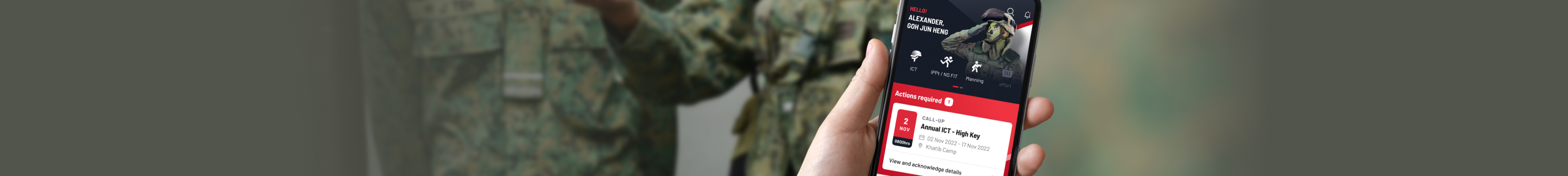 One Ns All your National Service matters in one place.